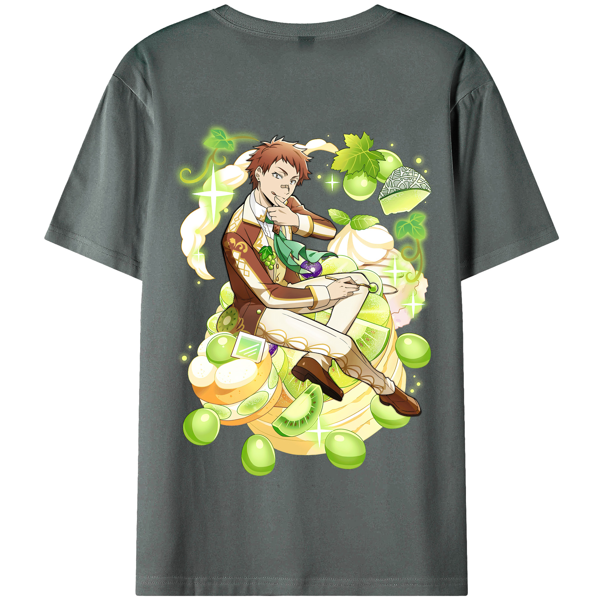 （画像用） 文豪ストレイドッグス Bungo Stray Dogs 綿100％半袖Tシャツ（背面プリント）